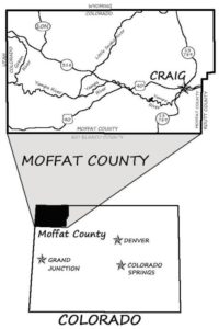 Moffat County location in Colorado