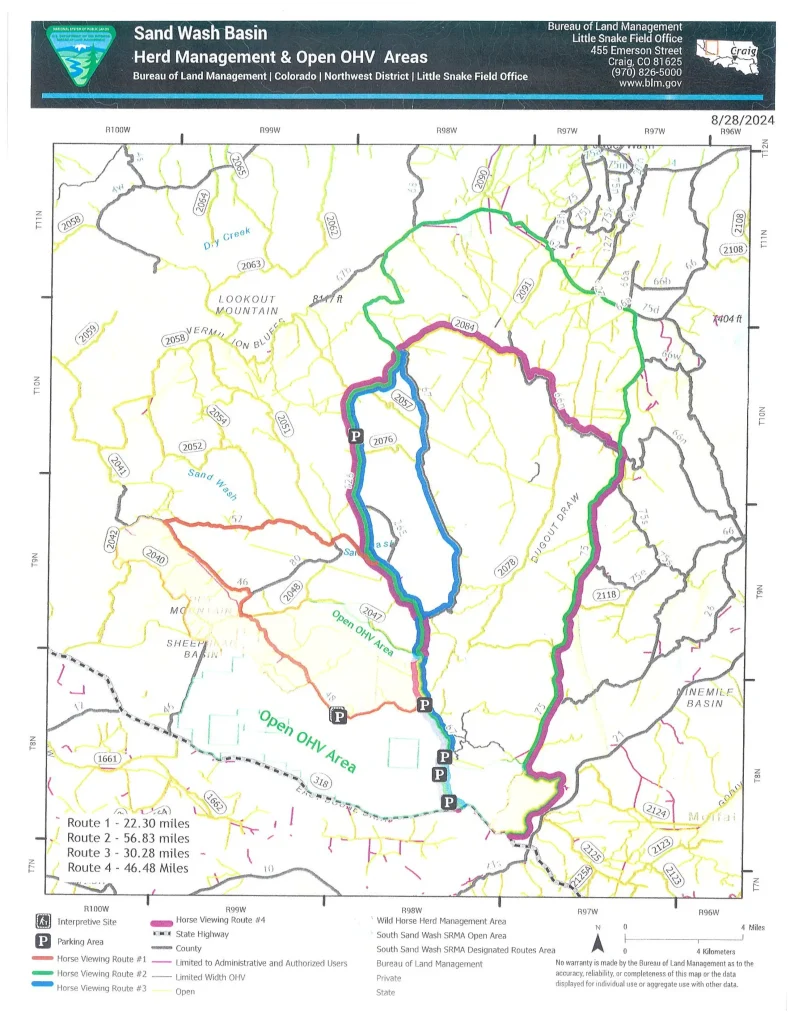 sand wash basin herd management & open ohv areas